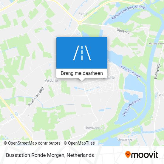 Busstation Ronde Morgen kaart