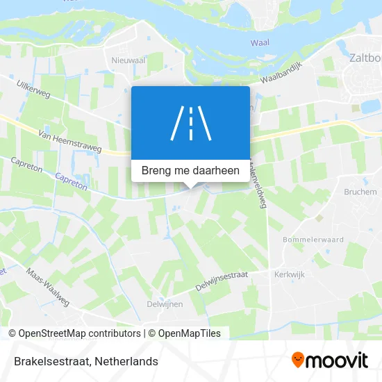 Brakelsestraat kaart
