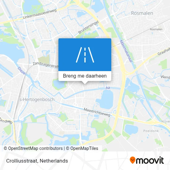 Crolliusstraat kaart