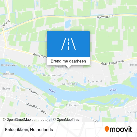 Balderiklaan kaart