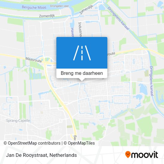 Jan De Rooystraat kaart