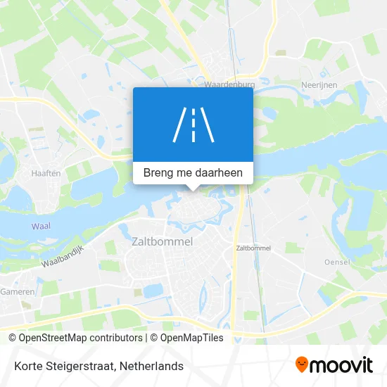 Korte Steigerstraat kaart