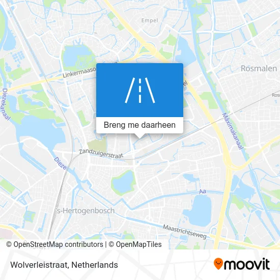 Wolverleistraat kaart