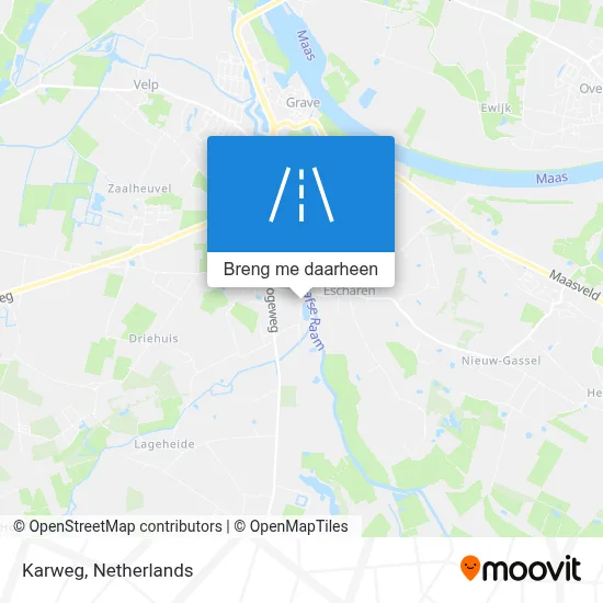 Karweg kaart