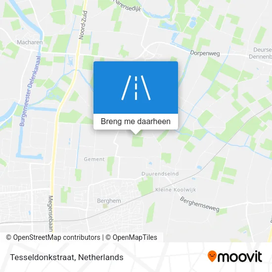Tesseldonkstraat kaart