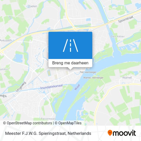 Meester F.J.W.G. Spieringstraat kaart