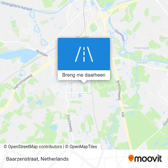 Baarzenstraat kaart