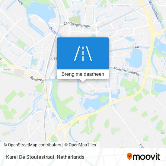 Karel De Stoutestraat kaart
