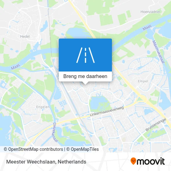 Meester Weechslaan kaart