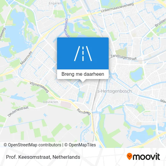 Prof. Keesomstraat kaart