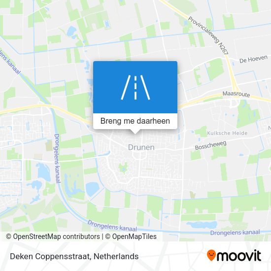Deken Coppensstraat kaart