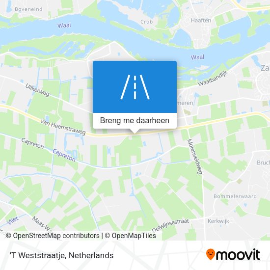 'T Weststraatje kaart
