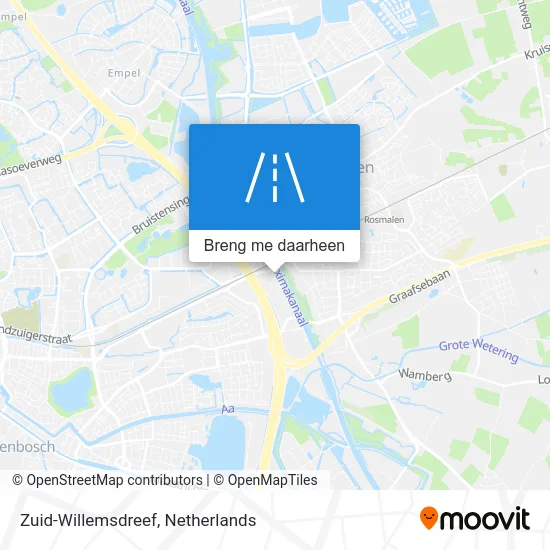 Zuid-Willemsdreef kaart
