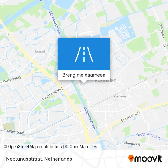 Neptunusstraat kaart