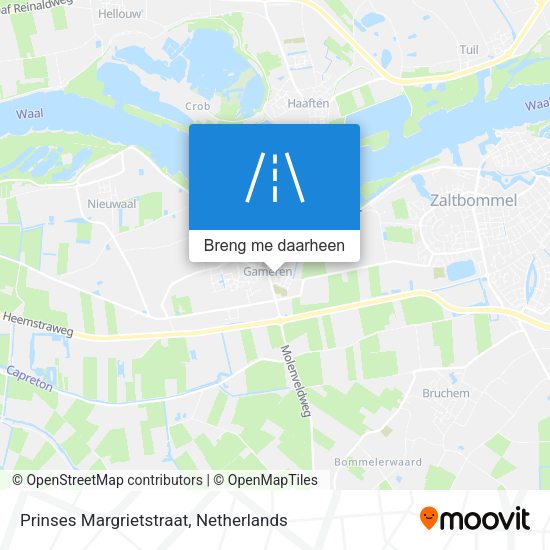 Prinses Margrietstraat kaart
