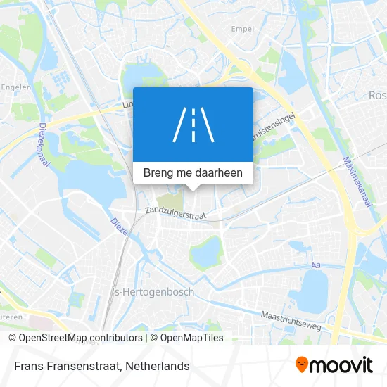 Frans Fransenstraat kaart