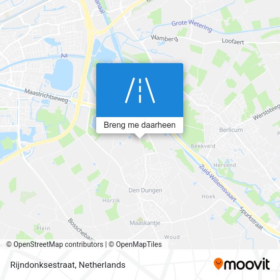 Rijndonksestraat kaart