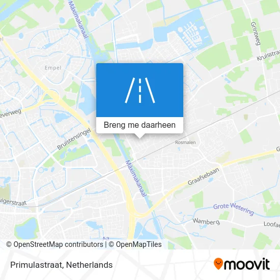 Primulastraat kaart