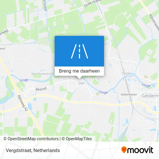 Vergdstraat kaart
