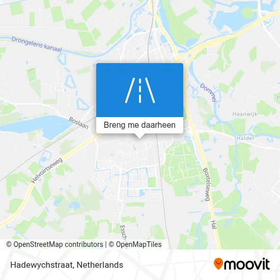 Hadewychstraat kaart