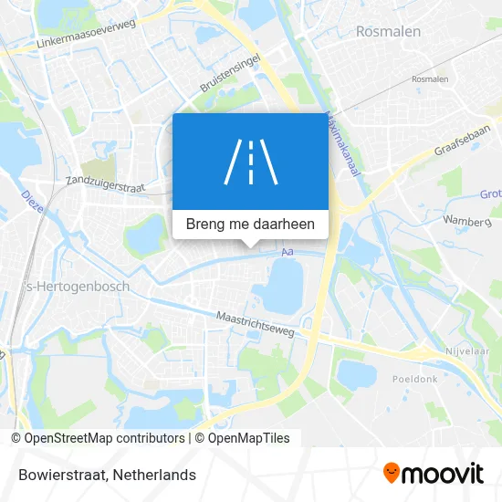 Bowierstraat kaart