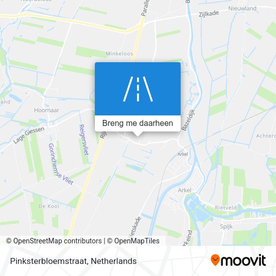 Pinksterbloemstraat kaart