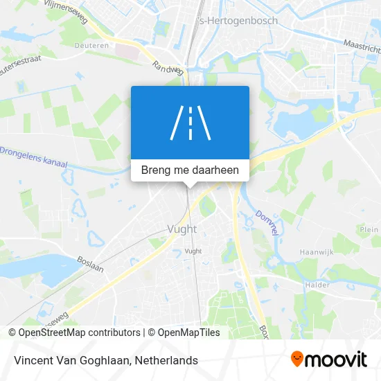 Vincent Van Goghlaan kaart