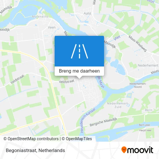 Begoniastraat kaart