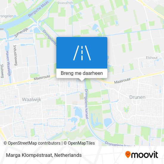Marga Klompéstraat kaart