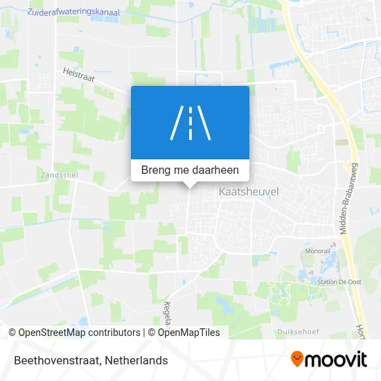 Beethovenstraat kaart