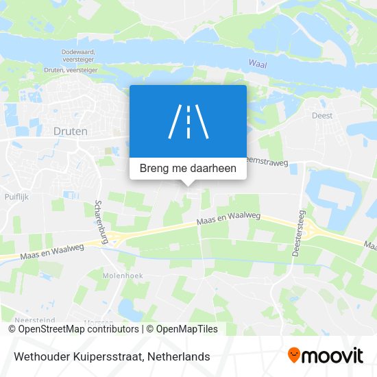 Wethouder Kuipersstraat kaart