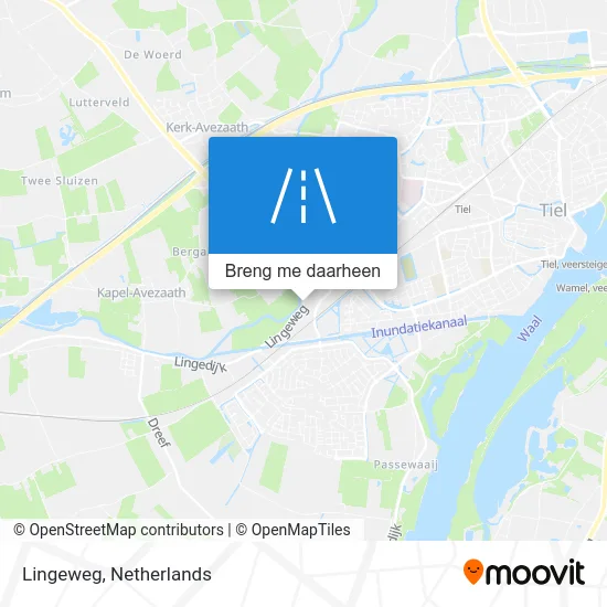 Lingeweg kaart