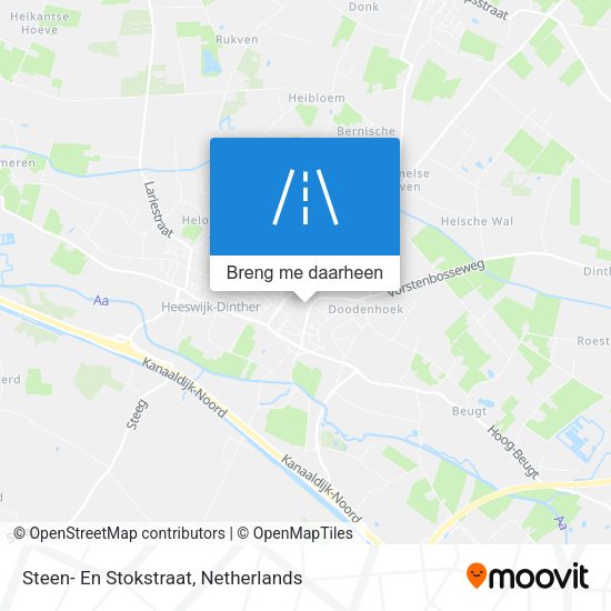 Steen- En Stokstraat kaart