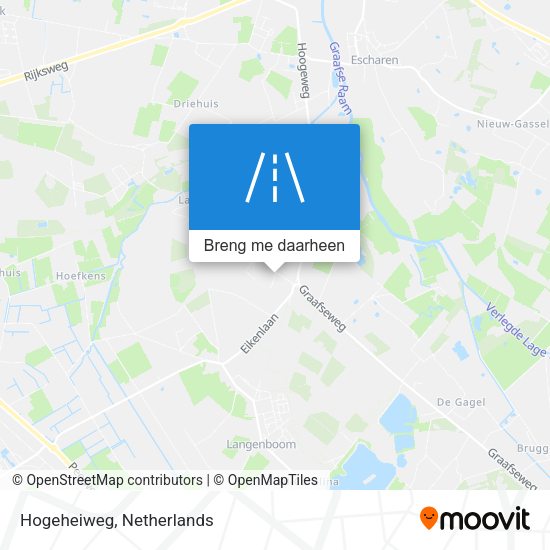 Hogeheiweg kaart