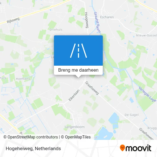 Hogeheiweg kaart