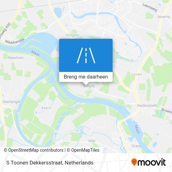 S Toonen Dekkersstraat kaart