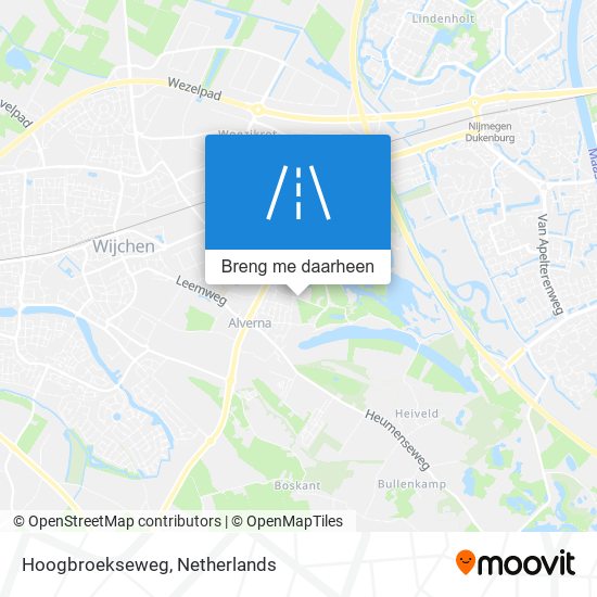 Hoogbroekseweg kaart