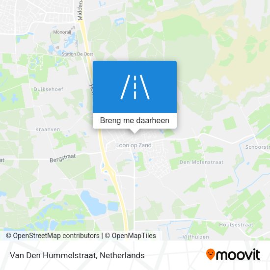 Van Den Hummelstraat kaart