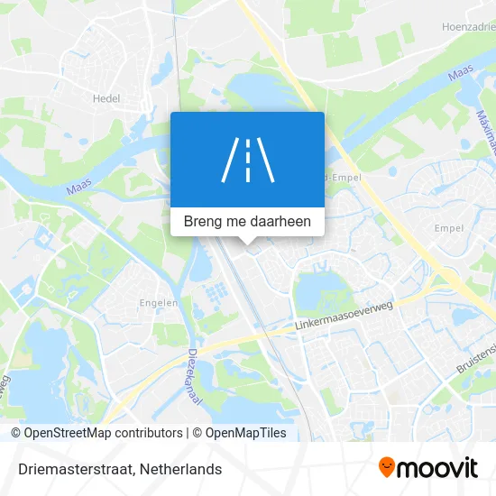 Driemasterstraat kaart