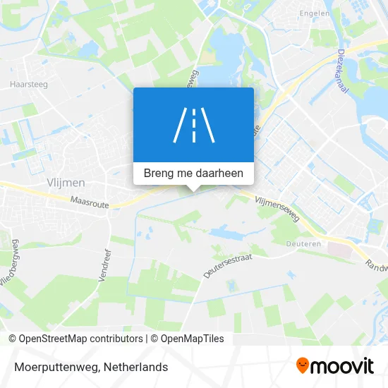 Moerputtenweg kaart