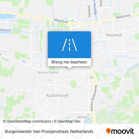 Burgemeester Van Prooijenstraat kaart