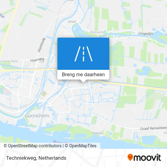 Techniekweg kaart