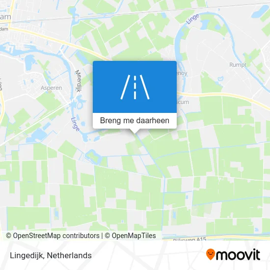 Lingedijk kaart