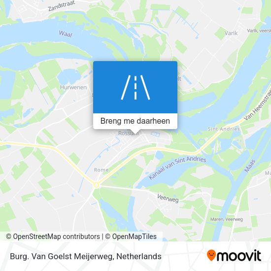 Burg. Van Goelst Meijerweg kaart