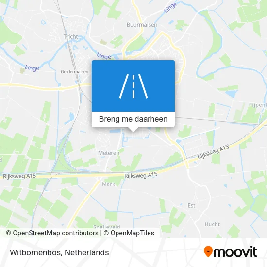 Witbomenbos kaart