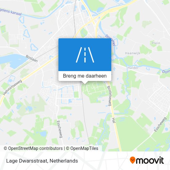 Lage Dwarsstraat kaart