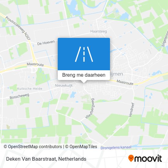 Deken Van Baarstraat kaart