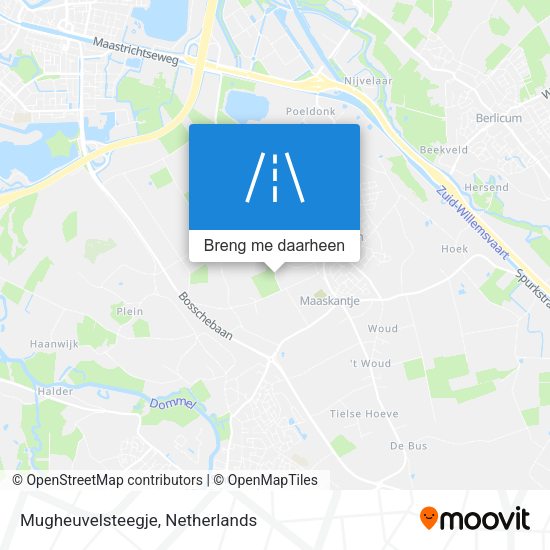 Mugheuvelsteegje kaart