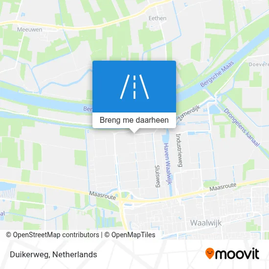 Duikerweg kaart