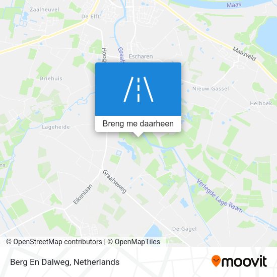 Berg En Dalweg kaart